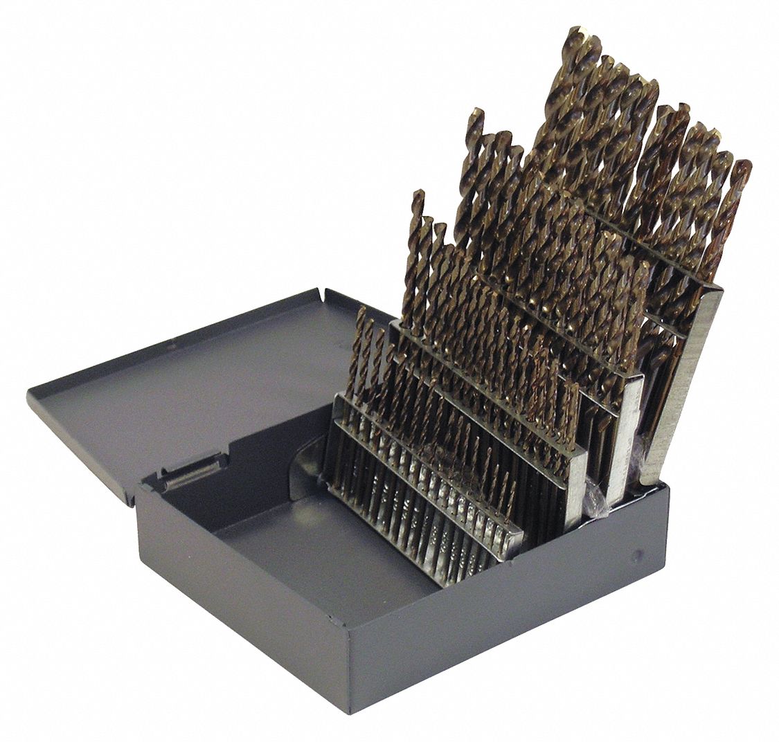 CLEVELAND Jobber Drill Bit Set, Number of Drill Bits 60, Drill Bit