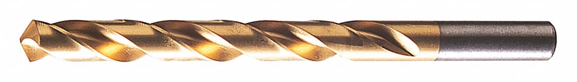 JOBBER LENGTH DRILL BIT, 12.2MM DRILL BIT SIZE, 101MM FLUTE L, HIGH SPEED STEEL