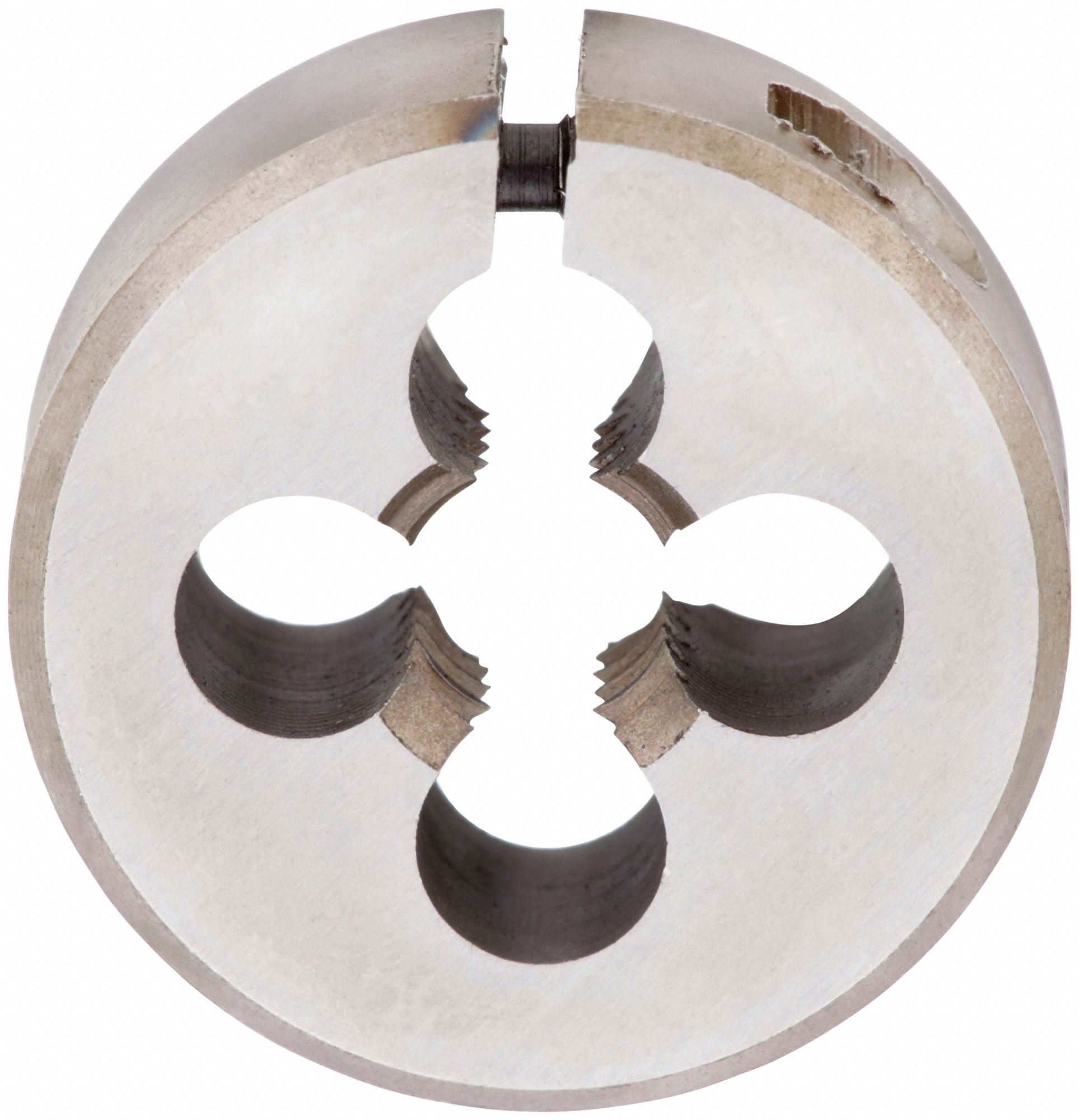 FILIÈRE FILETAGE RONDE, RÉGLABLE, ACIER AU CARBONE, DROITIER, FILETAGE 5/16 PO-24, ROND