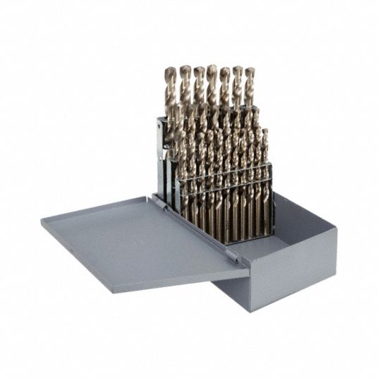 CLEVELAND, A Smallest Drill Bit Size, Z Largest Drill Bit Size, Jobber Drill  Bit Set - 434R72