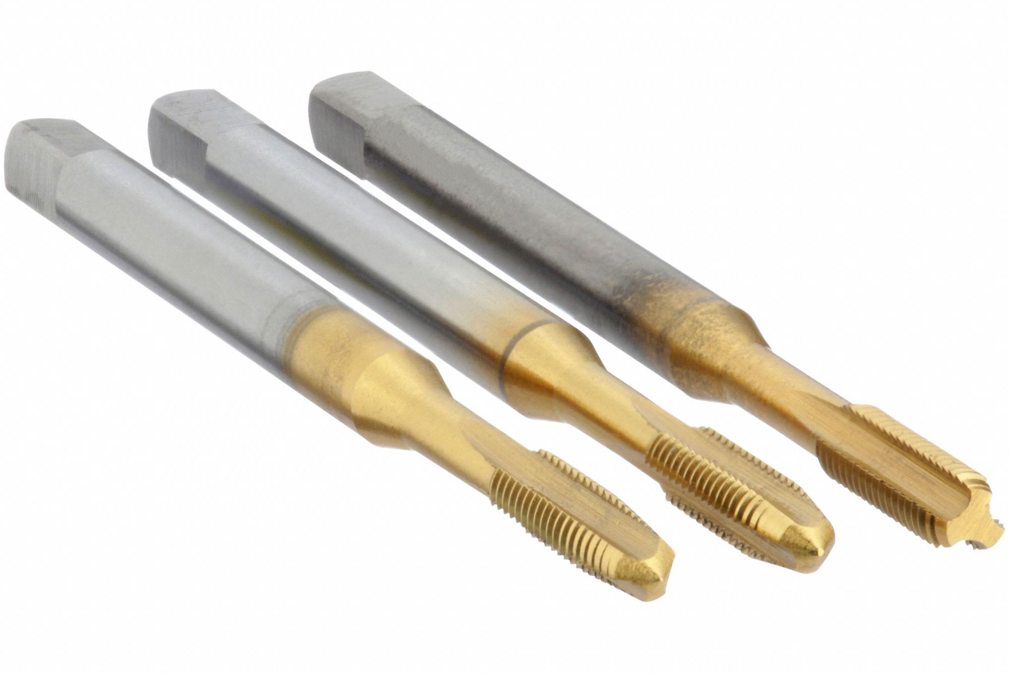 THREE PIECE TAP KIT, M3-0.50 TAP THREAD, 7.87MM THREAD L, RIGHT HAND, HIGH SPEED STEEL