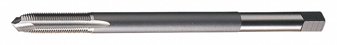 Spiral Point Tap: #10-24 Thread Size, 7/8 in Thread Lg, 6 in Overall Lg, Plug