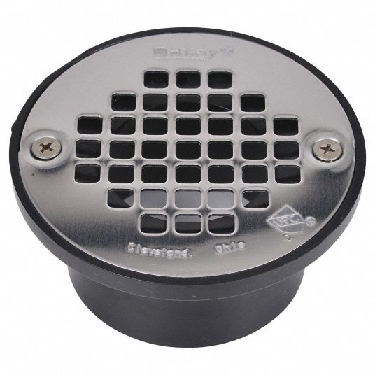 Oatey 4-in Screw-Rite Round Stainless Steel Strainer in the Shower Drains  department at