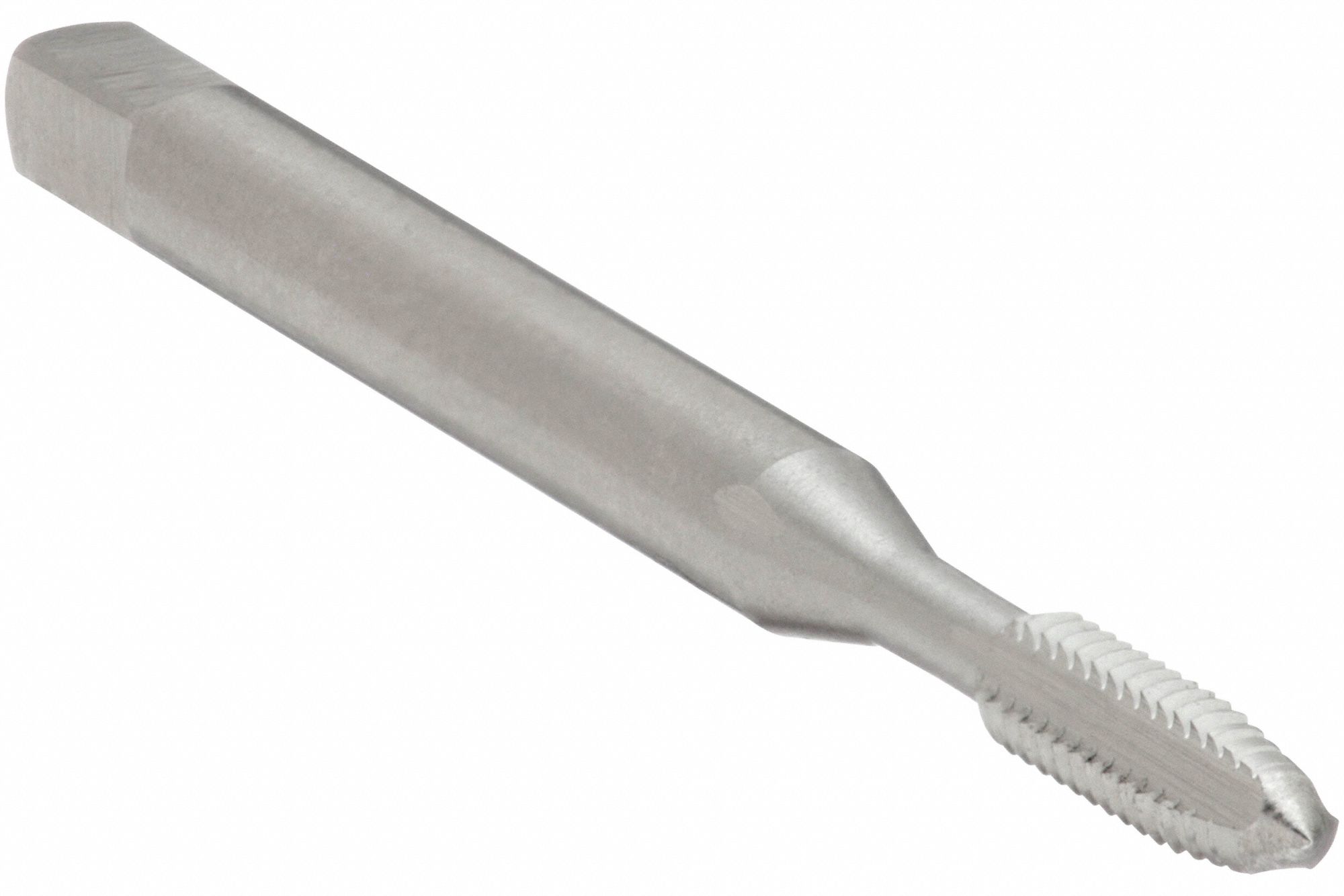 STRAIGHT FLUTE TAP, #10-32 THREAD, ½ IN THREAD L, 2⅜ IN L, PLUG, PIPE, HSS, BRIGHT
