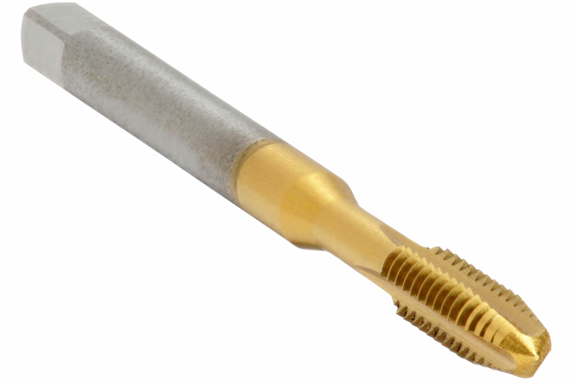 Straight Flute Tap: #0-80 Thread Size, 5/16 in Thread Lg, 1 5/8 in Overall Lg, Plug