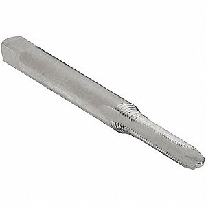 HAND TAP, SPIRAL POINT, BRIGHT, 1/4"-28 UNF, 2 1/2 IN L, 0.255 IN DIA, HIGH SPEED STEEL