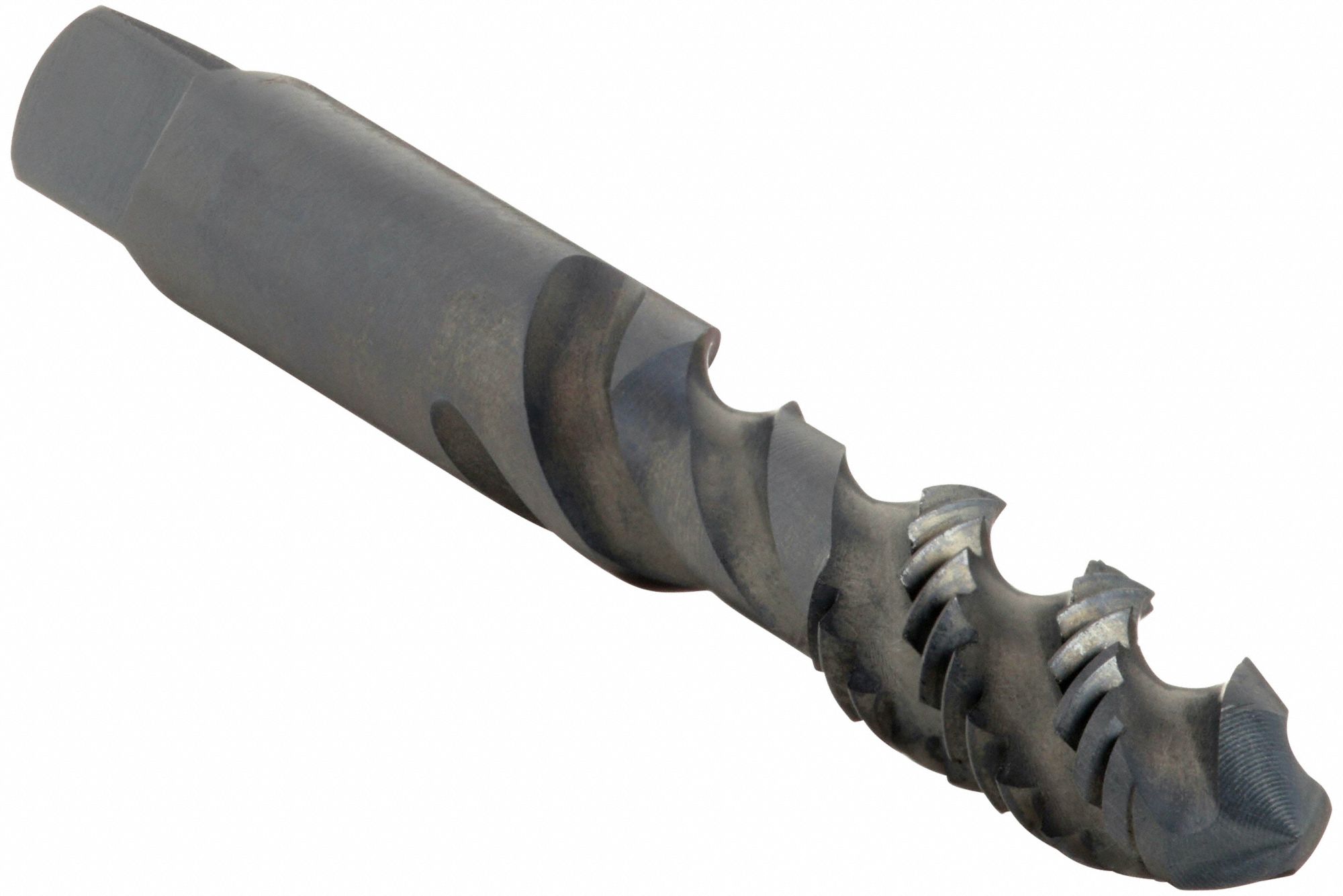 Spiral Flute Tap: 1/2"-13 Thread Size, 15/16 in Thread Lg, 3 3/8 in Overall Lg, Plug