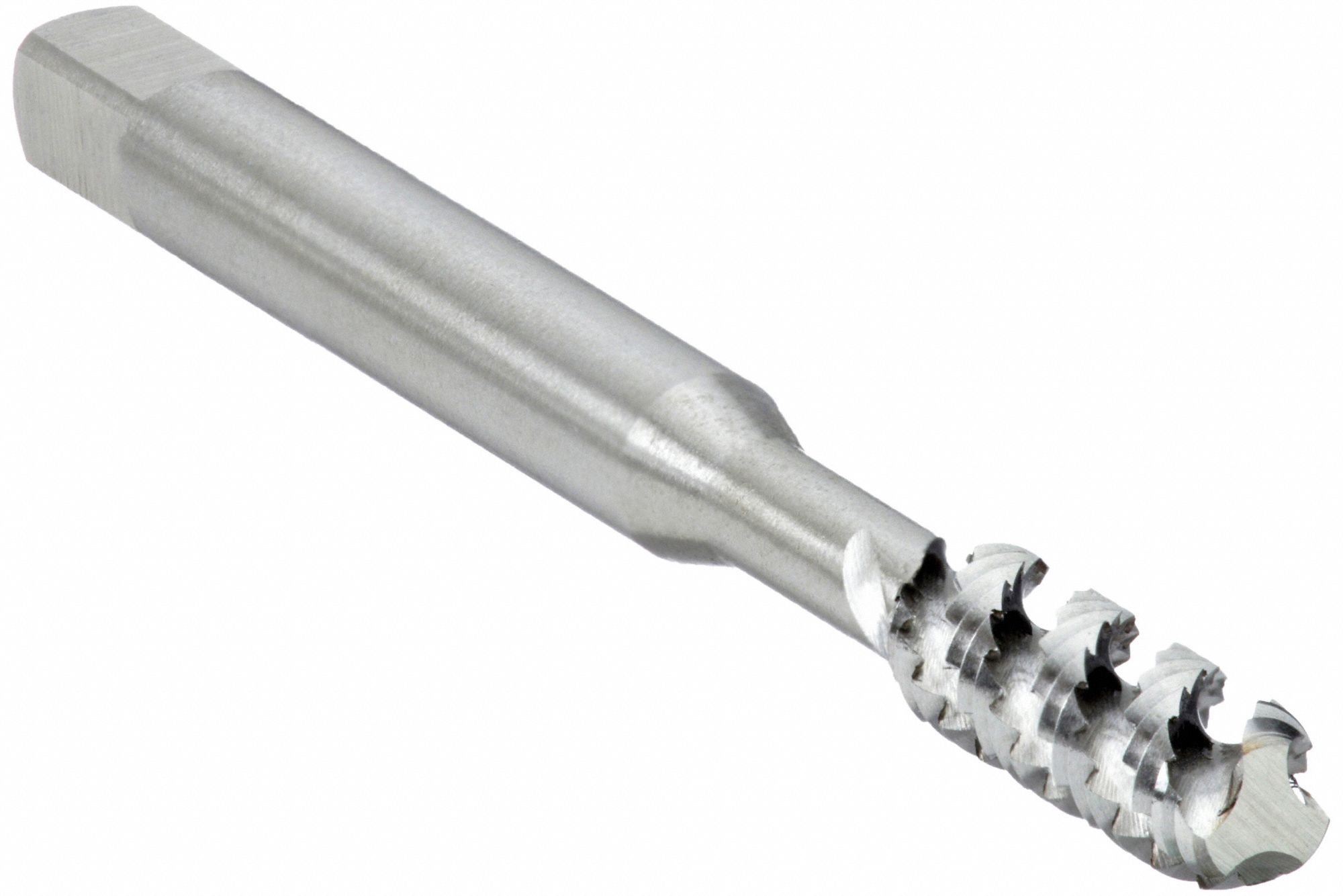 SPIRAL FLUTE TAP, #10-32 THREAD, ½ IN THREAD L, 2⅜ IN L, BOTTOMING, HIGH SPEED STEEL