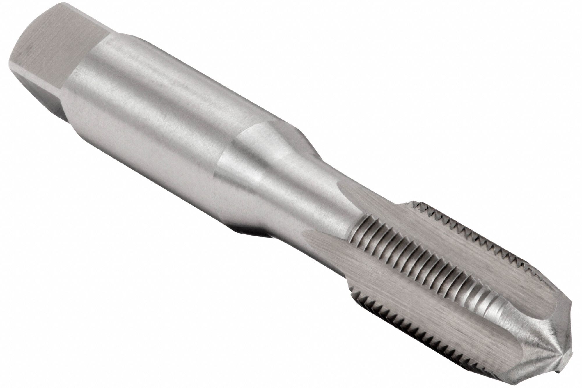Straight Flute Tap: 1/2"-13 Thread Size, 15/16 in Thread Lg, 3 3/8 in Overall Lg, Plug