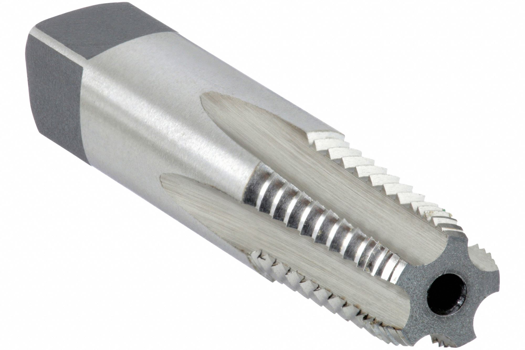 Pipe and Conduit Thread Tap: 1/4"-18 Thread Size, 1 1/16 in Thread Lg, Semi-Bottoming