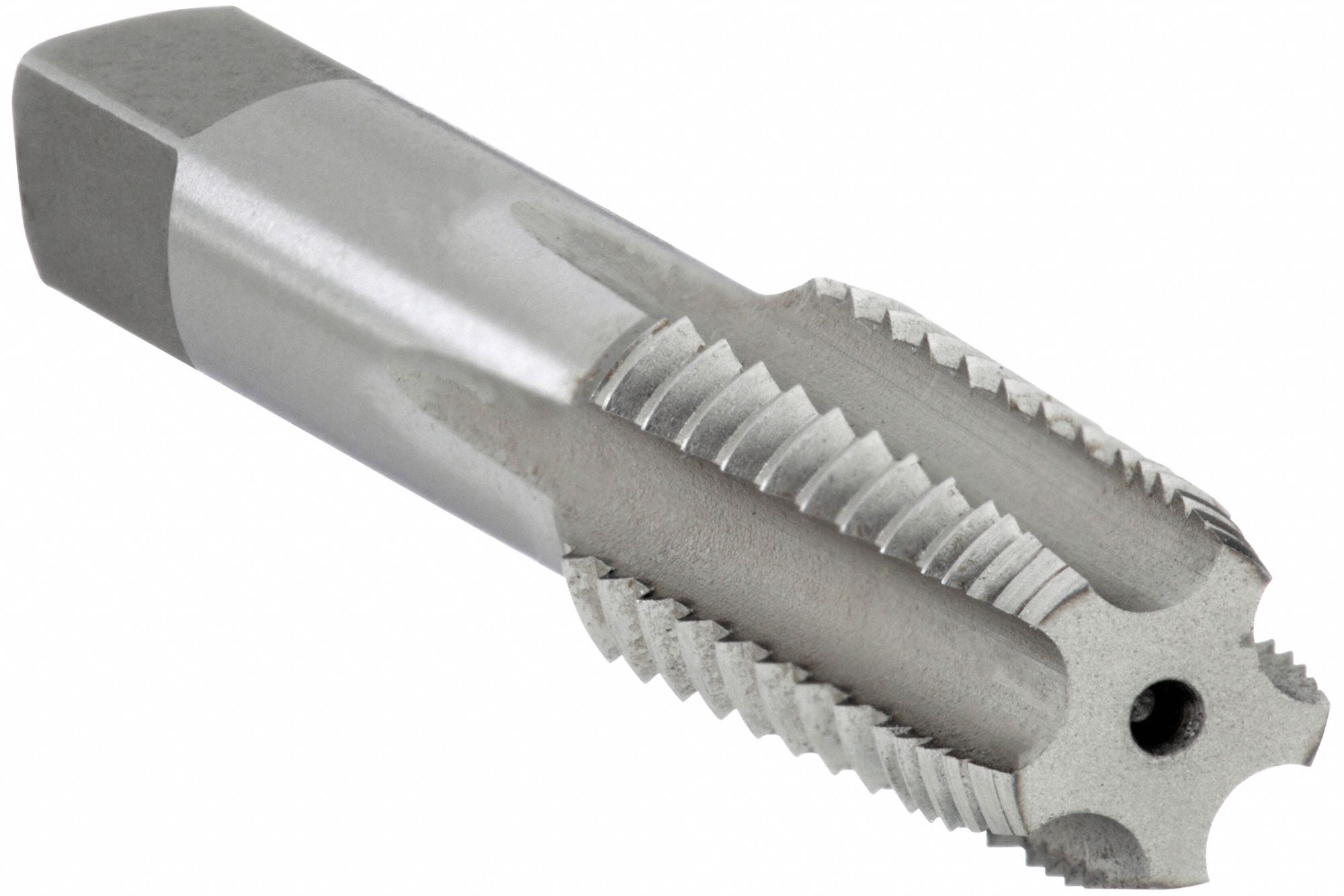 Pipe and Conduit Thread Tap: 1/4"-18 Thread Size, 1 1/16 in Thread Lg, Semi-Bottoming, 966