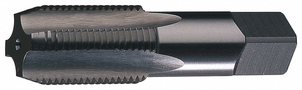 Pipe and Conduit Thread Tap: 1/4"-18 Thread Size, 1 1/16 in Thread Lg, Semi-Bottoming, 963
