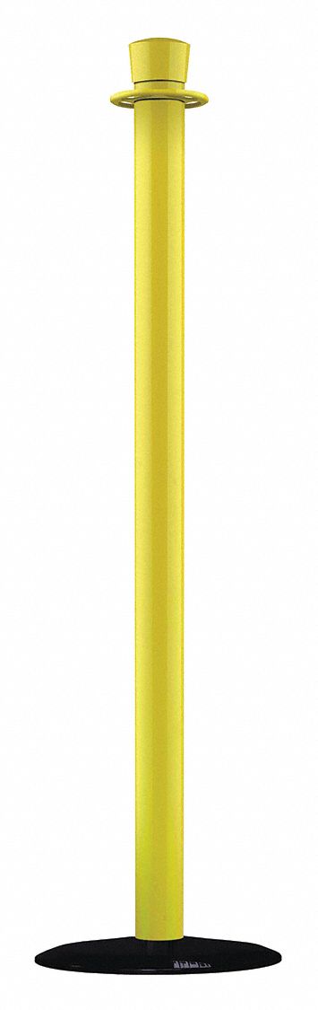 Urn Top Rope Post: Urn, 36 in Post Ht, Steel, Tapered, 36 in to 40 in, Not ADA Compliant