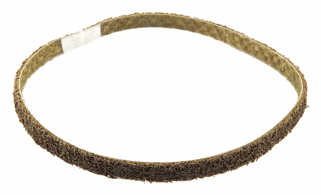 Surface-Conditioning Belt: 1/2 in W x 24 in L, Aluminum Oxide, Coarse, Surface Prep