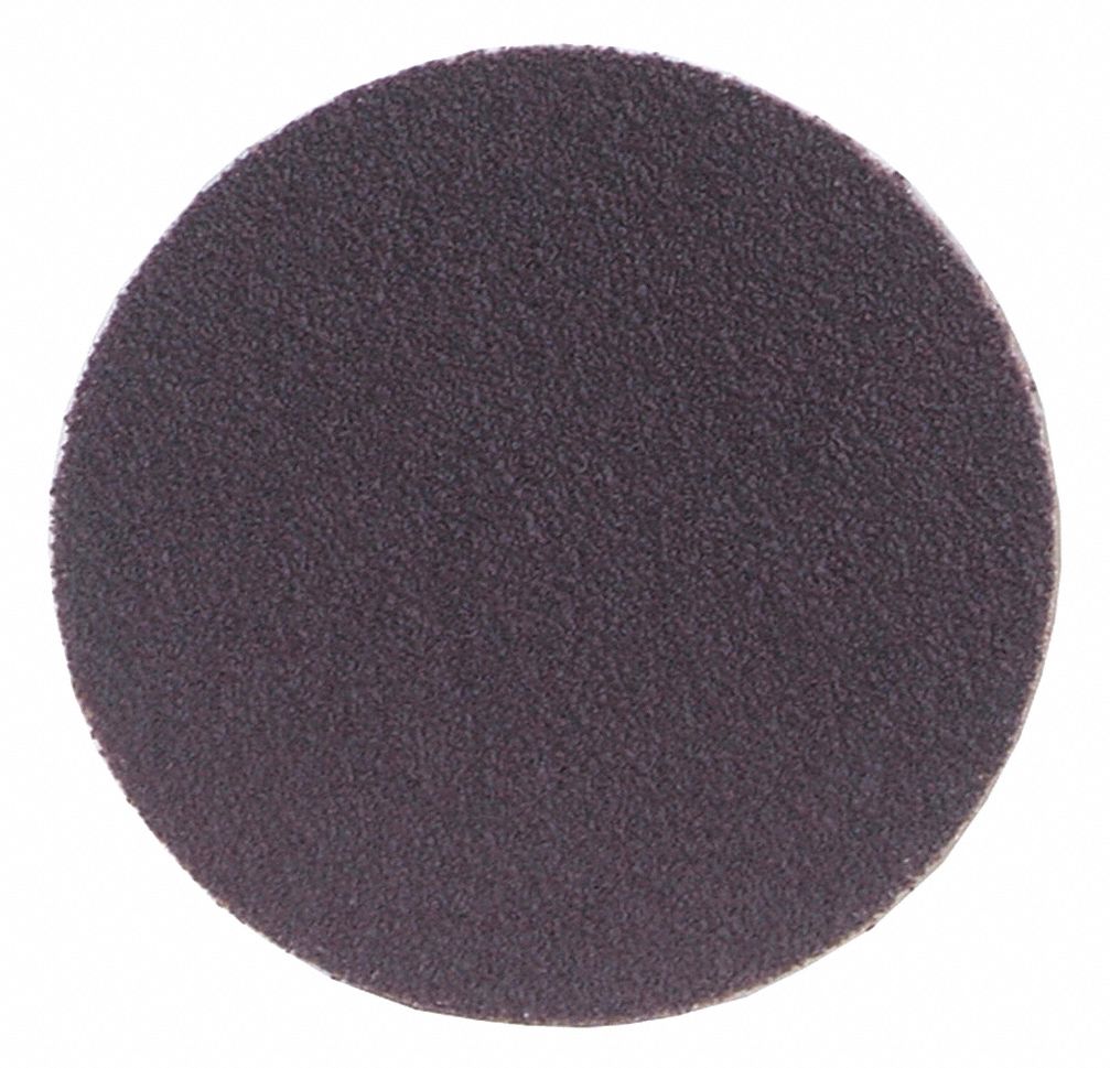 PSA SANDING DISC, 5 IN DIAMETER, NON-VACUUM, ALUMINUM OXIDE, P120 GRIT, X WEIGHT COTTON