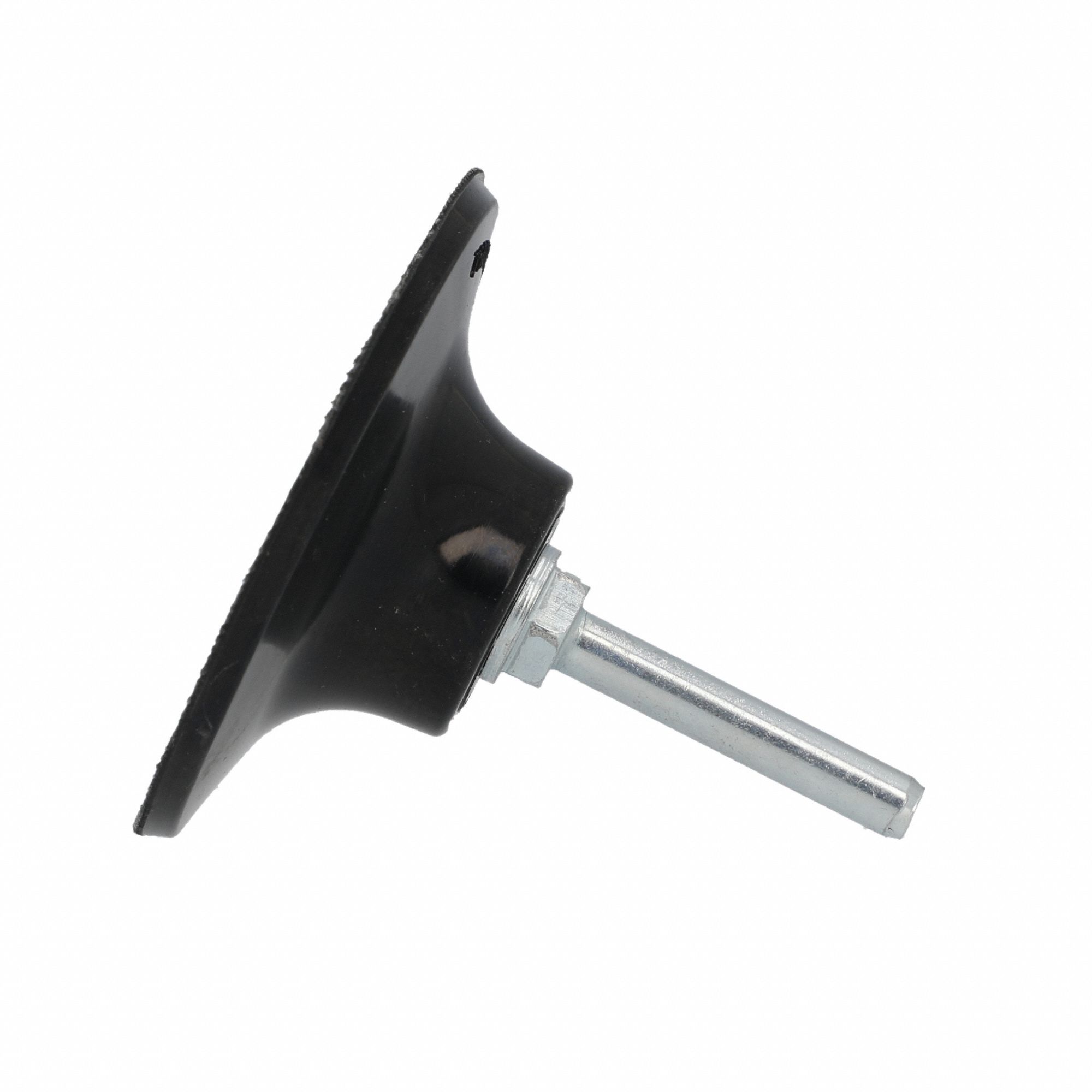 Quick Change Disc Backup Pad: TR, 3 in Dia, 1/4 in Straight-Shank, Hard Density