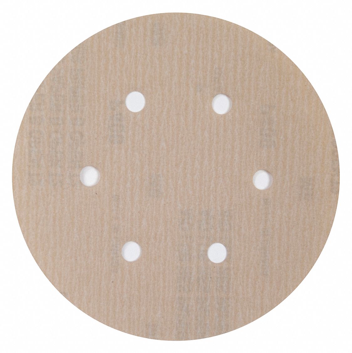 GRAINGER APPROVED HookandLoop Sanding Disc, Coated, 6 Hole, 6 in Disc Diameter, 80 Abrasive