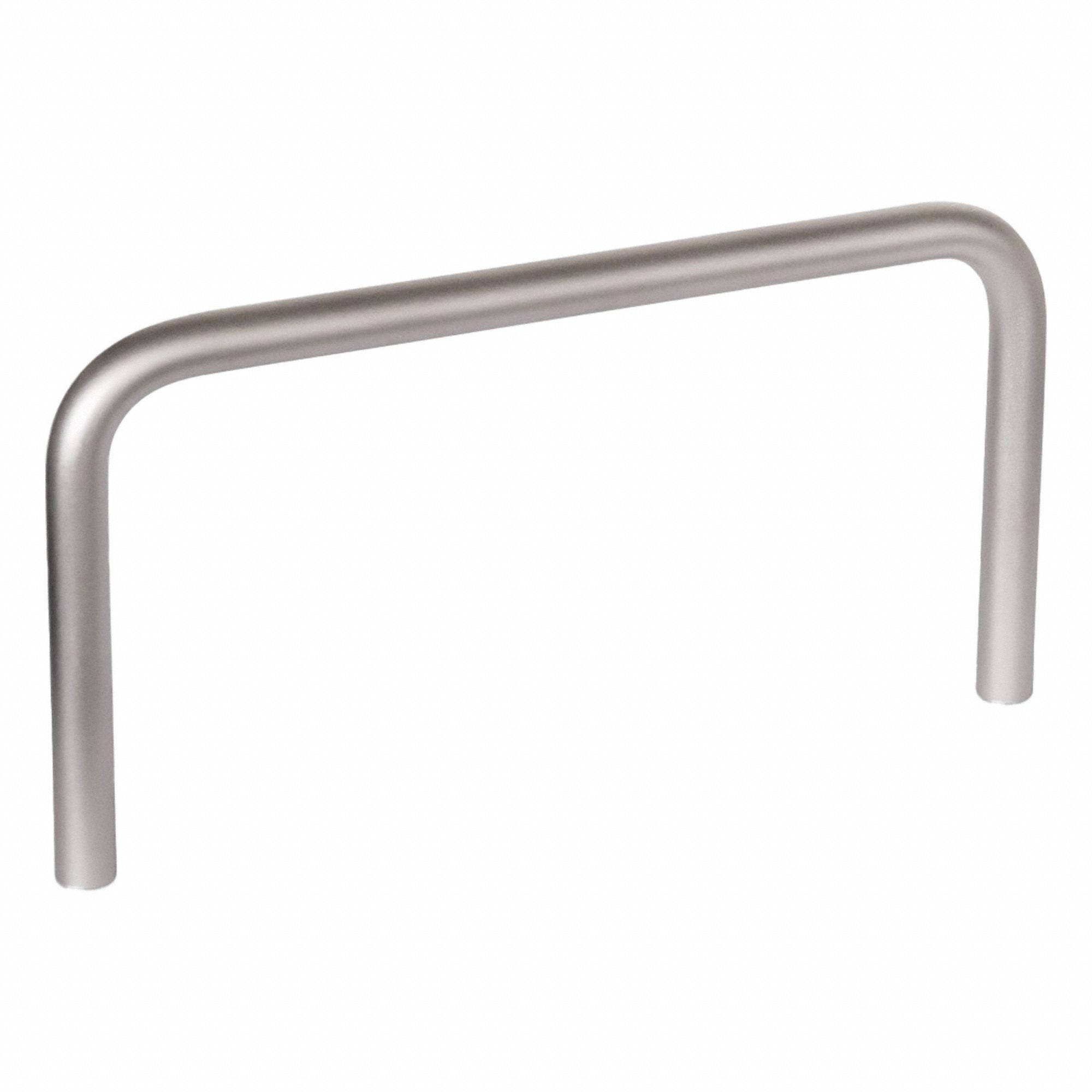 Pull Handle: Weld-On, Stainless Steel, Silver, 11.81 in Mounting Hole Center to Center