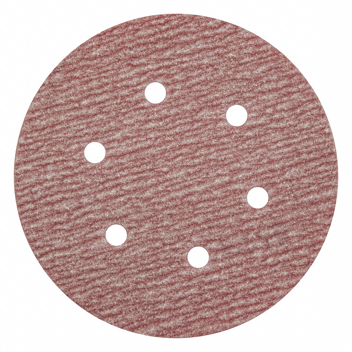 HOOK-AND-LOOP SANDING DISC, 6 IN DIAMETER, 6 HOLE, ALUMINUM OXIDE, P400 GRIT, B WEIGHT PAPER