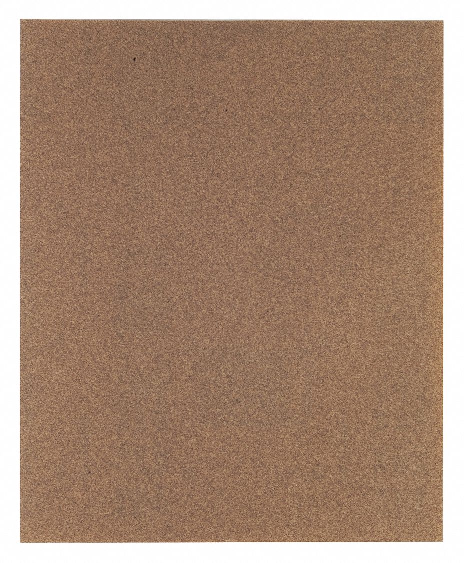 Sanding Sheet: 9 in W x 11 in L, Aluminum Oxide, P150 Grit, C Wt Paper, C0811O
