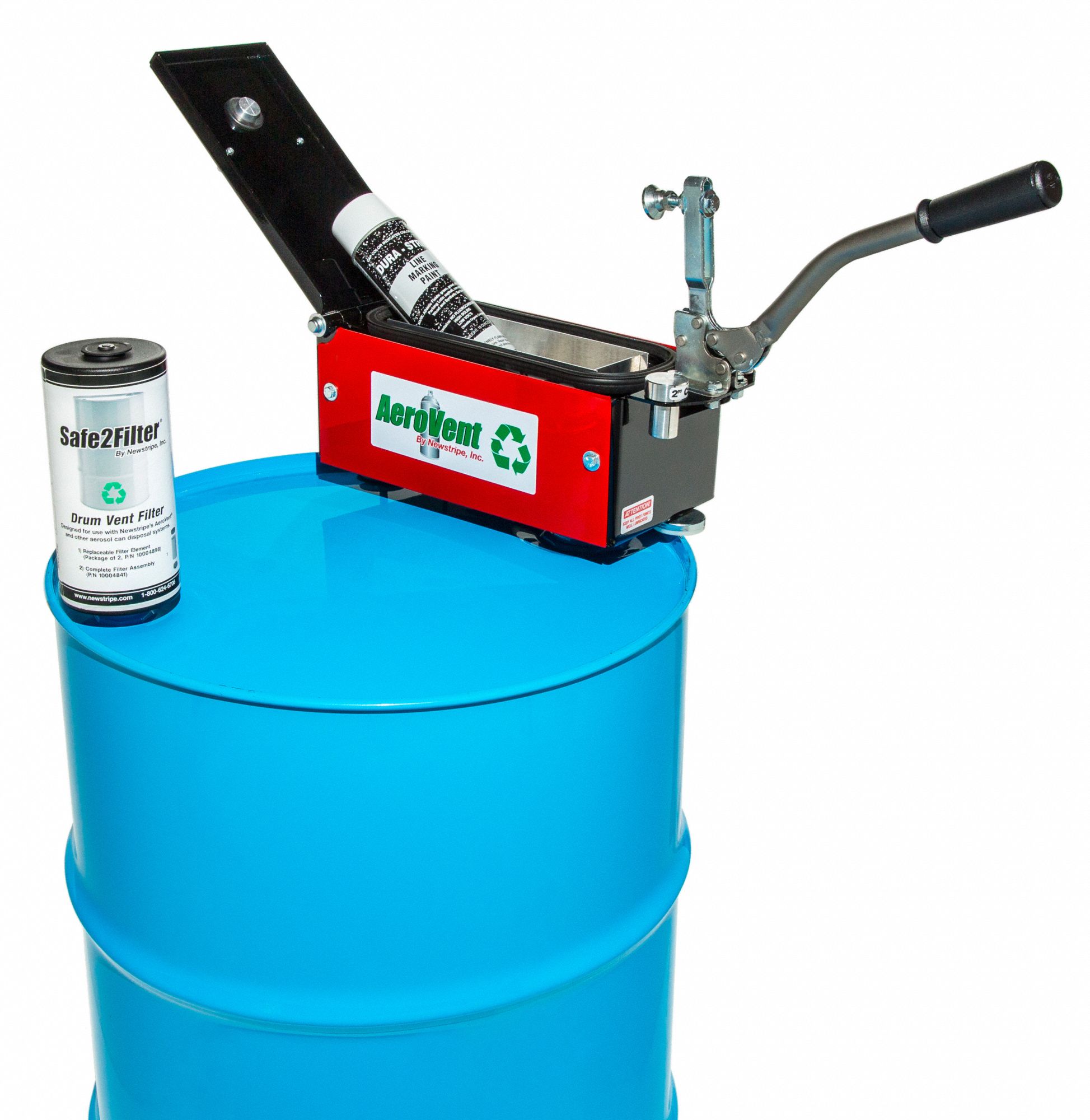 NEWSTRIPE Aerosol Can Recycling System 1 Aerosol Recycling Can