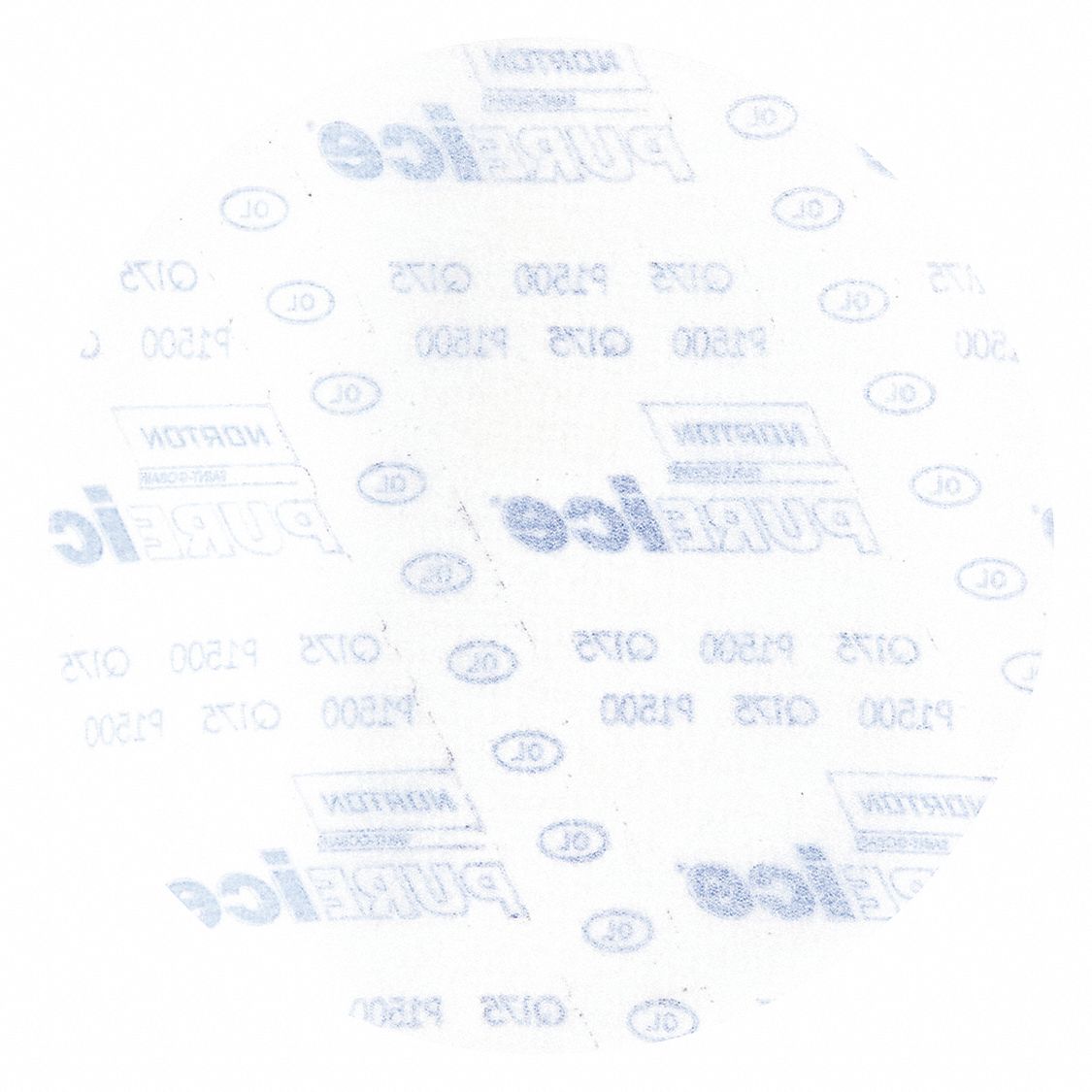 Hook-and-Loop Sanding Disc: 3 in Dia, Non-Vacuum, Aluminum Oxide, P1500 Grit, 3 mil Wt Film