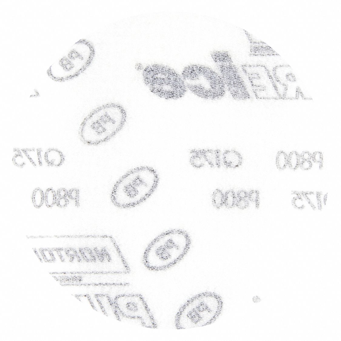 Hook-and-Loop Sanding Disc: 3 in Dia, Non-Vacuum, Aluminum Oxide, P800 Grit, 3 mil Wt Film