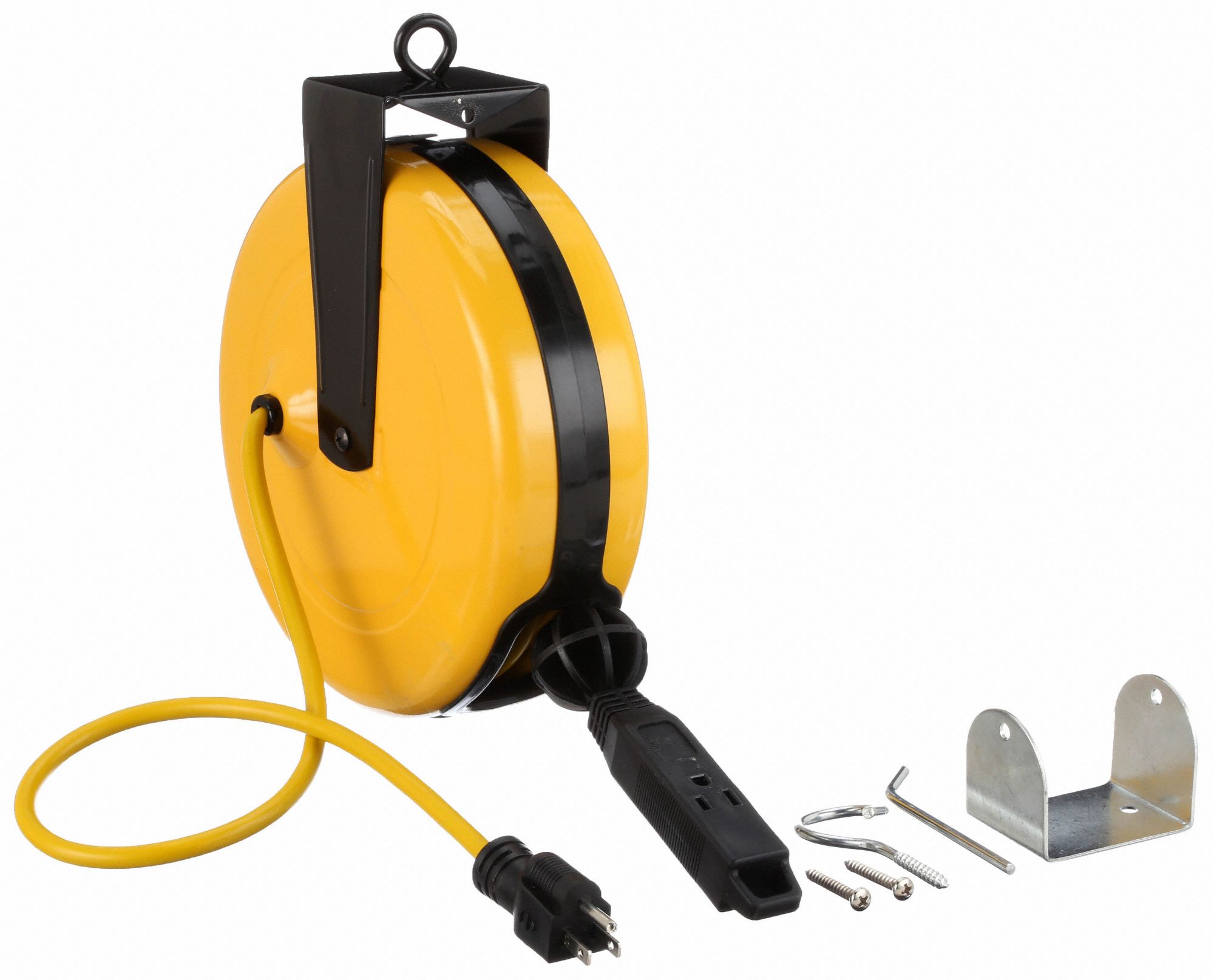 LUMAPRO Extension Cord Reel Grounding Plug, NEMA 515P, Triple Tap