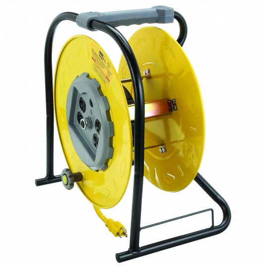 LUMAPRO, 1 ft Retractable Cord Lg, 12 AWG Wire Size, Extension Cord