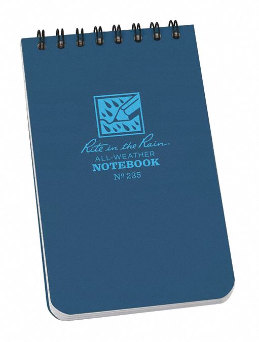 NOTEBOOK,3 X 5" SZ,BL COVER