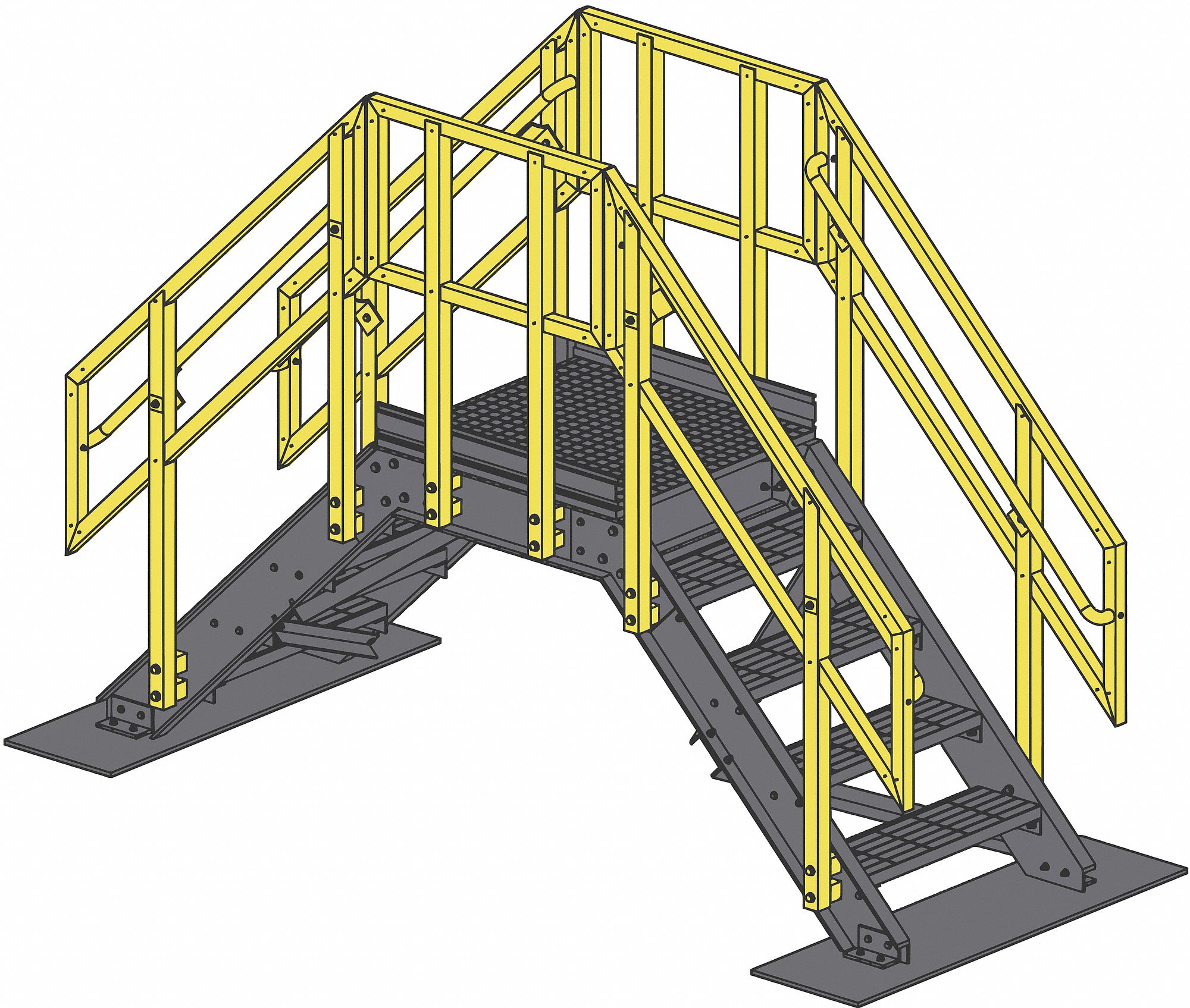 BALLASTED SYSTEM FOR ROOF TOP CROSSOVERS