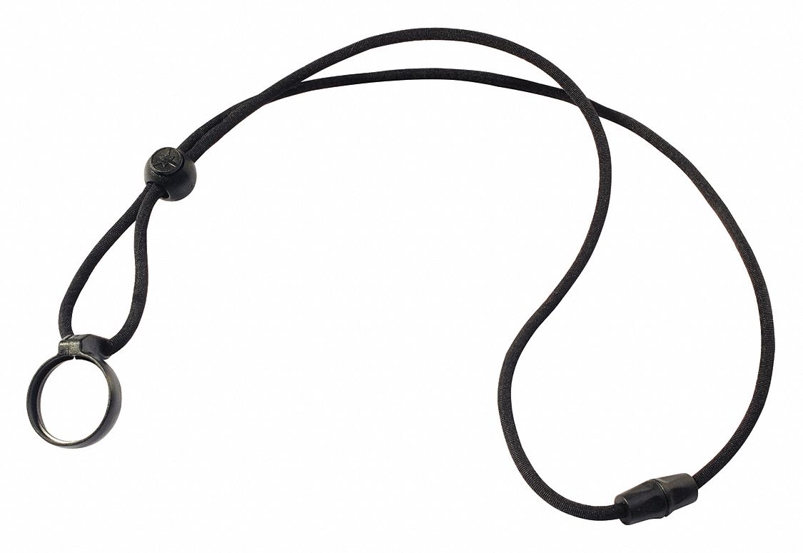 Wrist Strip: Black, For Use With Light Lanyard
