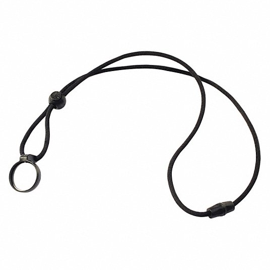 Wrist Strip: Black, For Use With Light Lanyard