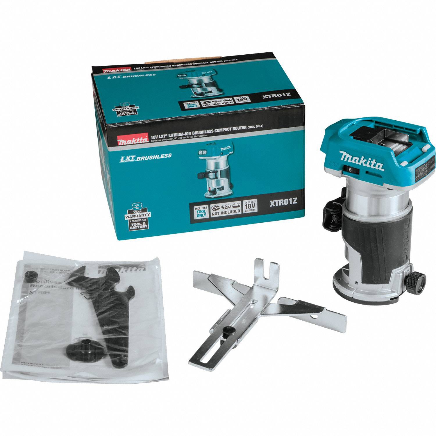 MAKITA Cordless Compact Router, 18 V Voltage, 2.0 Ah, 3.0 Ah, 4.0 Ah, 5
