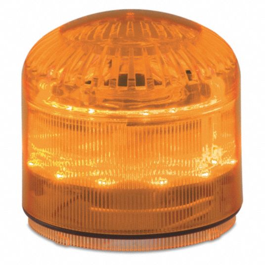 Federal Signal BPL26L-A Strobe Light, Battery-Powered 12VDC, Amber