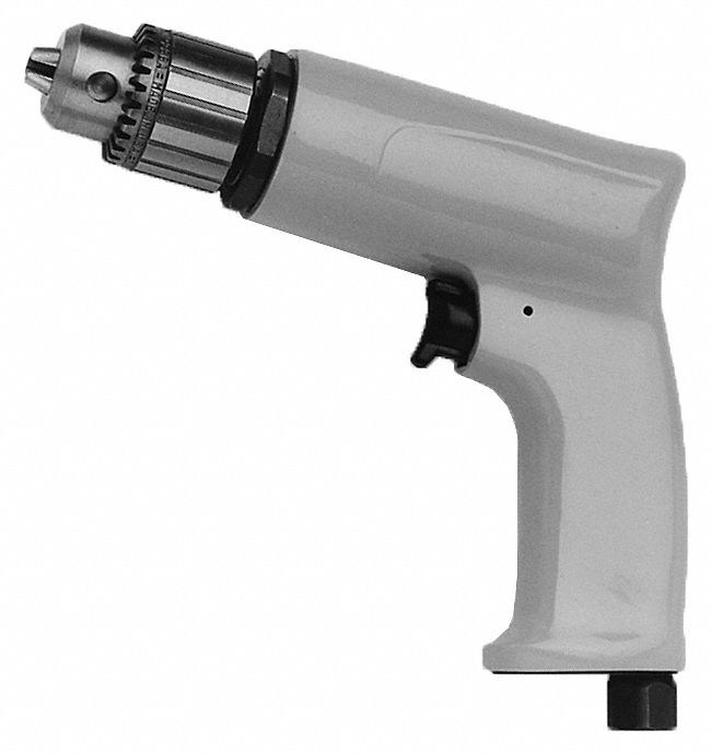Drill: 3/8 in Chuck Size, Gen Duty, 2, 100 RPM Free Speed, 0.5 hp, Keyed