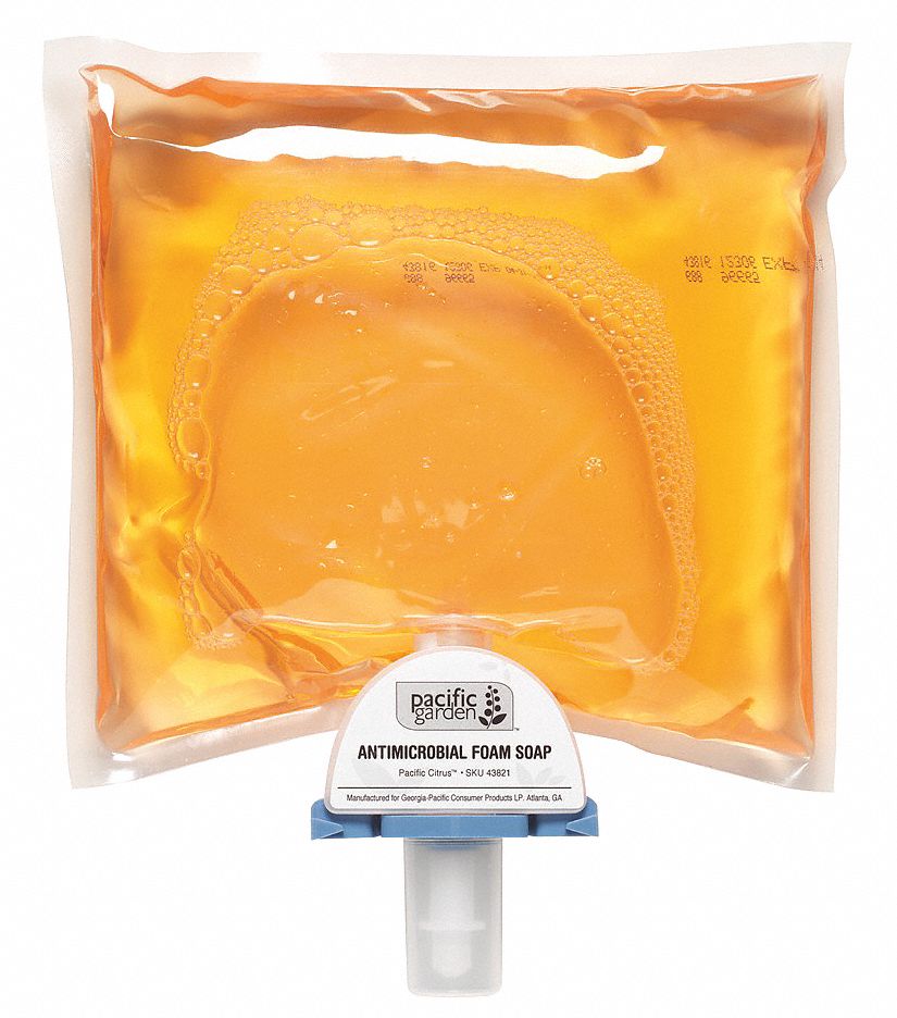 Pacific Citrus(R), Foam, Hand Soap, 1,200 mL, Cartridge, Pacific Garden(R), PK 4