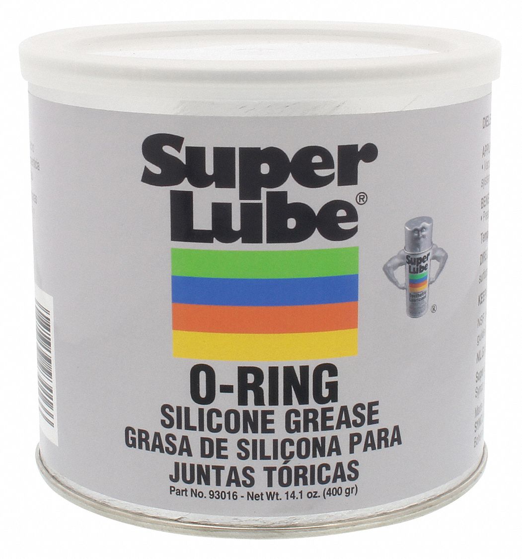 SUPER LUBE Grasa de Silicona para Junta Tórica Blanco Lata 14.1 oz. Grado  Alimenticio H1 - Grasas Multipropósito - 436P95