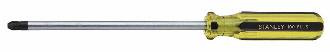 Screwdriver: Extra Long Lg, Not ESD Safe, Not Tether Capable, Not Insulated, #4 Tip Size