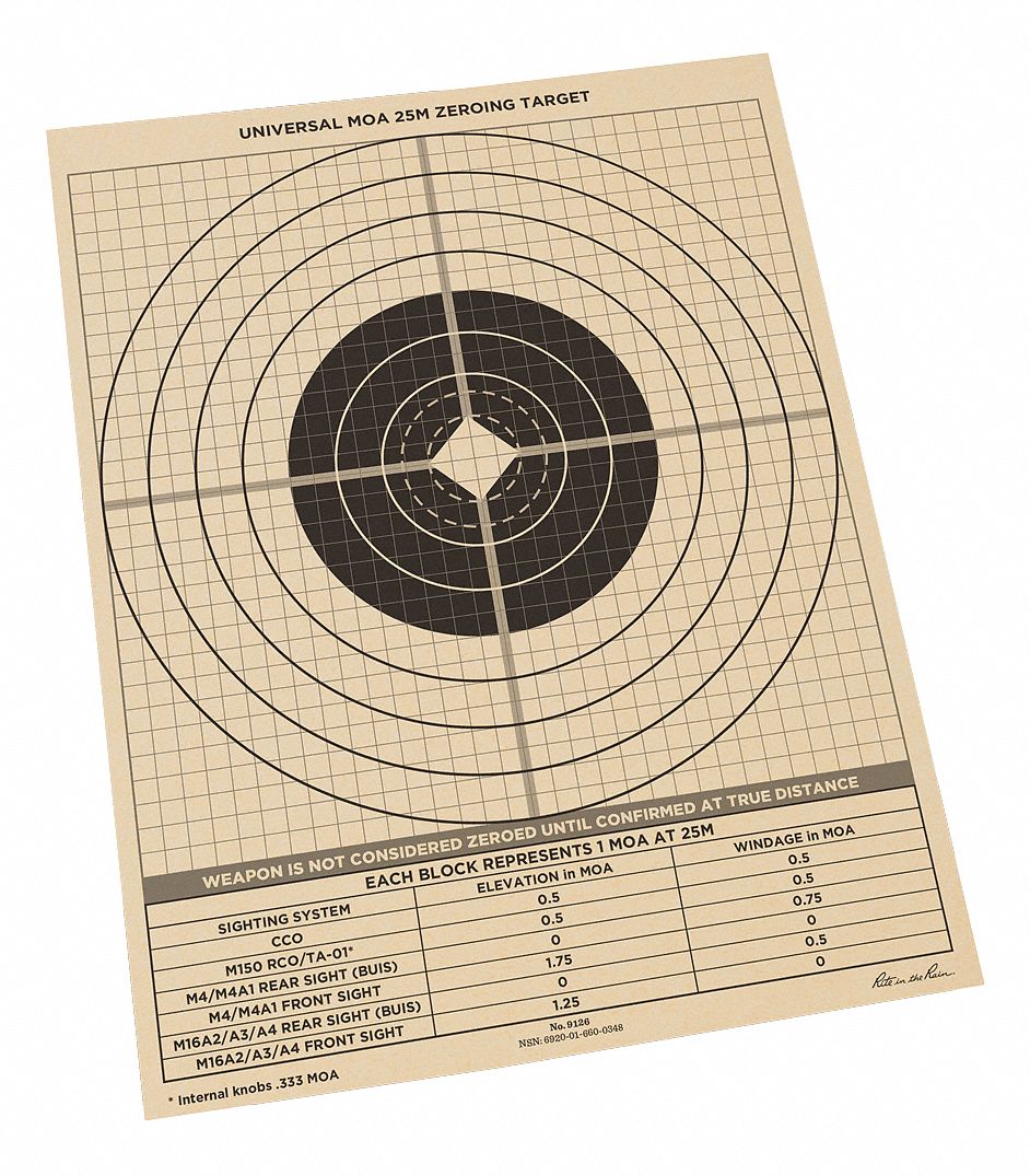 shooting targets a4