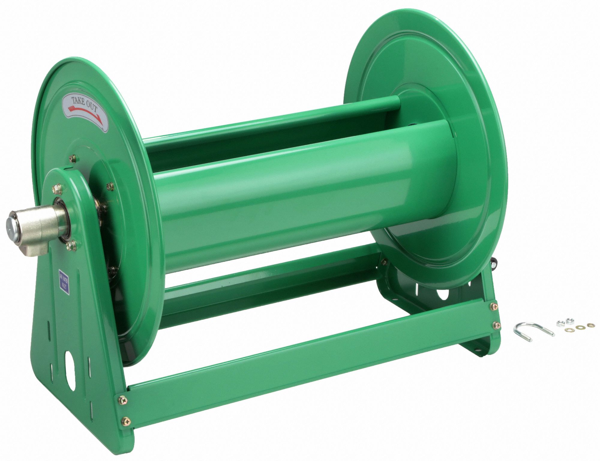 SPEEDAIRE Hand Crank Hose Reel, Hose Capacity 225 ft (3/4 in ID), 1,000