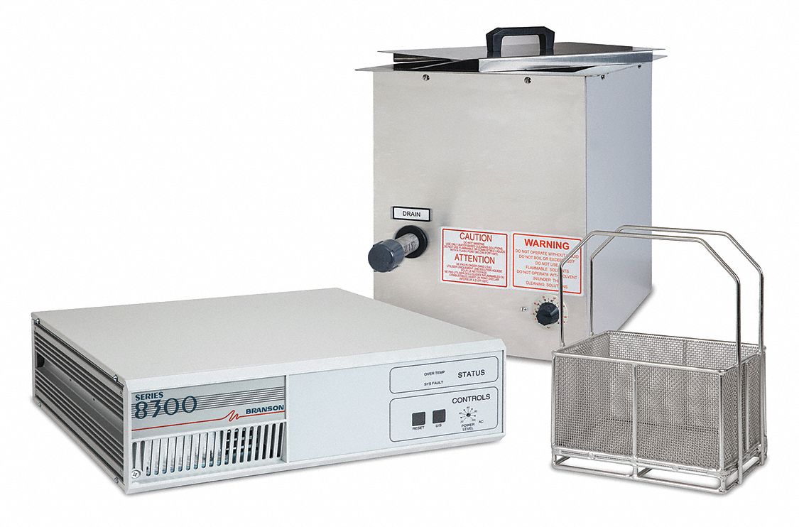 BRANSON Ultrasonic Cleaner, 20 gal Tank, Timer Range 0 to 99 min