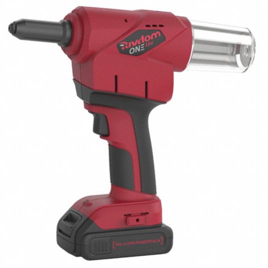 Cordless Rivet Tool Kit, 2025 lb Pulling Force, 16.0 - Grainger