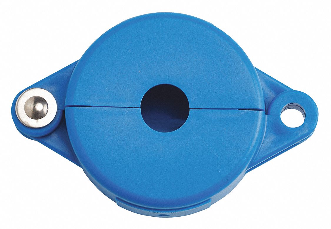 CONDOR Gate Valve Lockout, Polypropylene, Blue 437R45437R45 Grainger