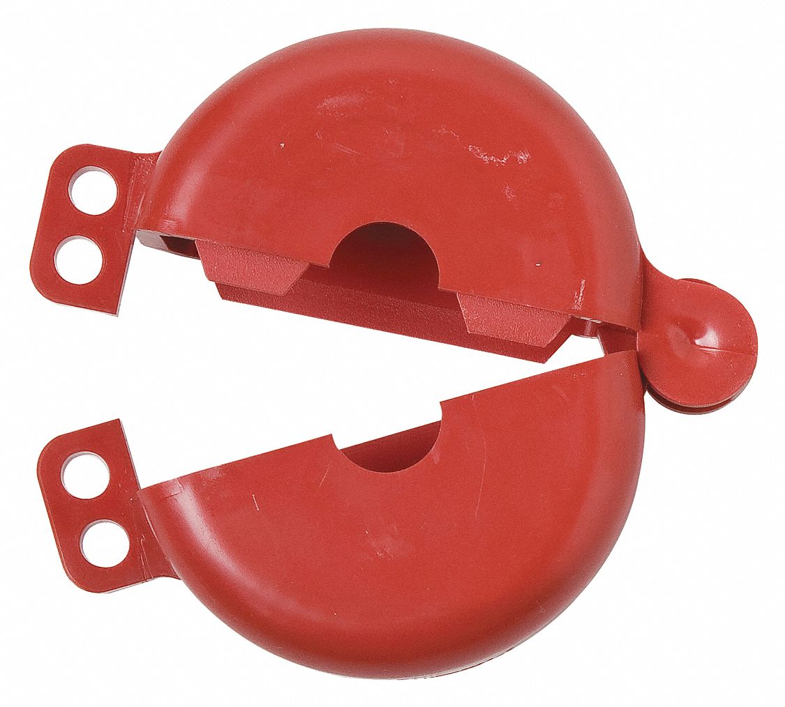 CONDOR Gate Valve Lockout, Polypropylene, Red 437R46437R46 Grainger