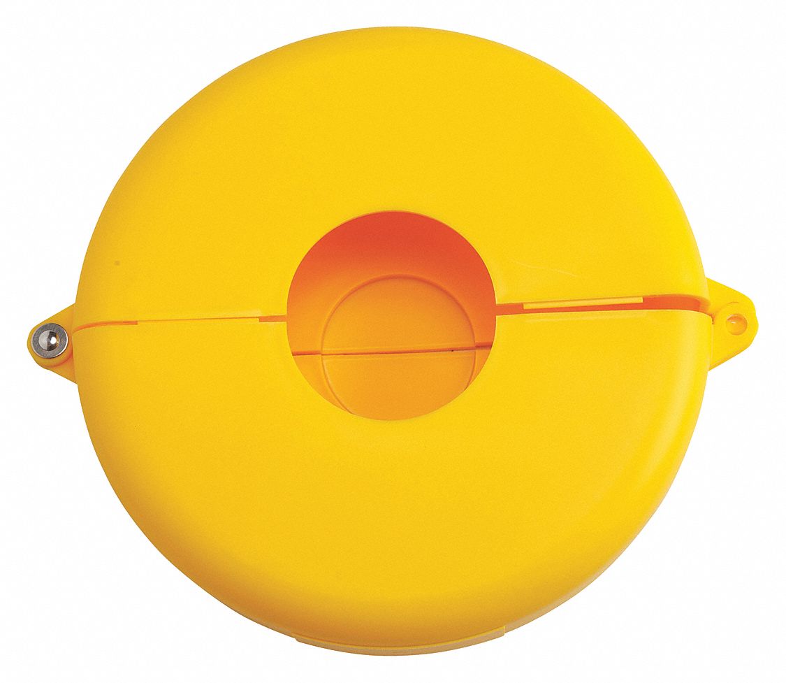 Gate Valve Lockout: For 10 in Max Hand Wheel Dia, For 6 1/2 in Min Hand Wheel Dia, Yellow