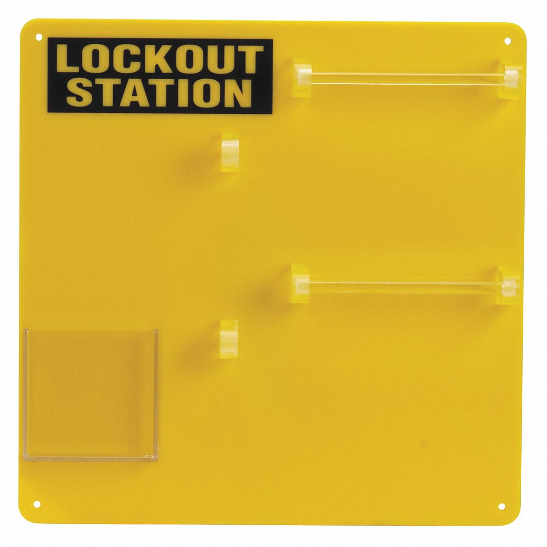 PADLOCK STATION, GEN, PADLOCK STATION, NO PADLOCKS/UNFILLED, YELLOW