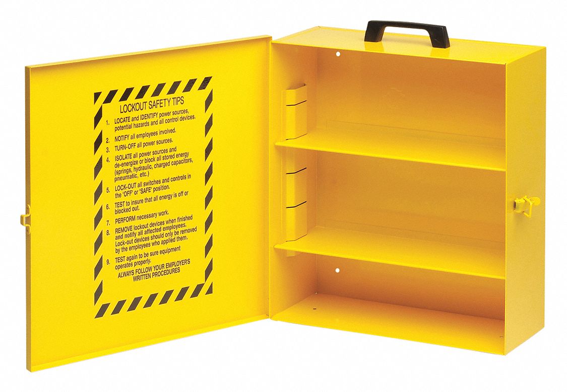 Lockout Station: Gen, Lockout Station, No Padlocks, Lockout Station, Lockout Board, Yellow