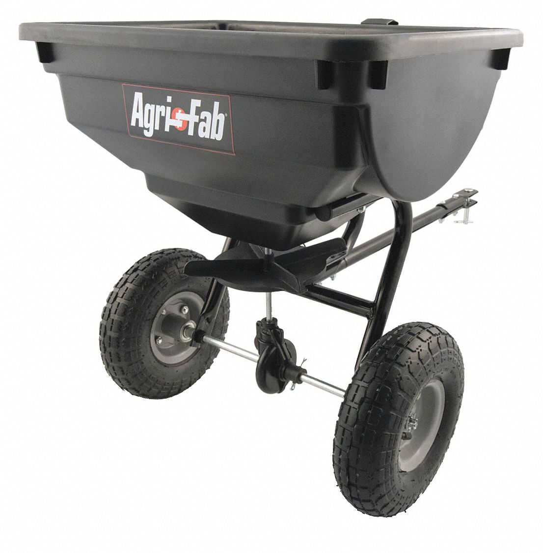AGRIFAB Tow Behind Spreader, 85 lb Capacity, Broadcast Drop Type, Pneumatic Wheel Type 437R91