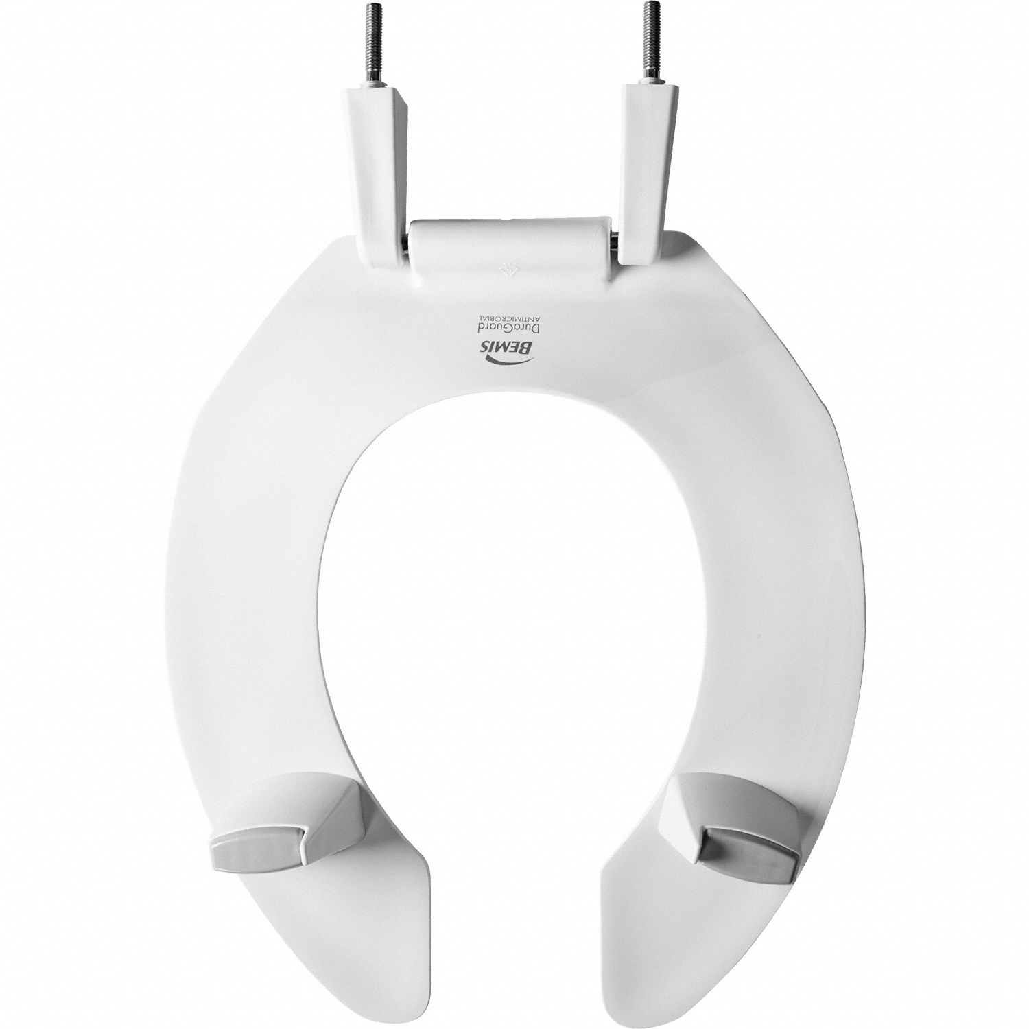 BEMIS Round, Lift Toilet Seat Type, Open Front Type, Includes Cover No, White, External Check